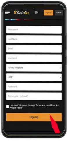 Freshbet login
