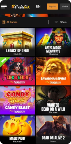 Mobile casino games