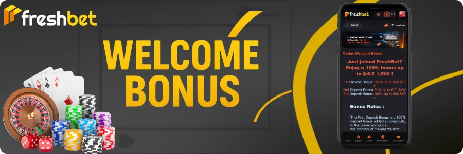 Freshbetloginapp welcome bonus